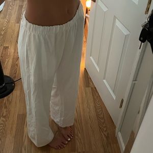 brandy melville white linen pants. One size!